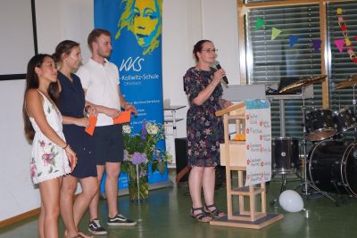 Die Bestenehrung war für die Abteilungsleiterin, Frau Olms, eine besondere Freude.